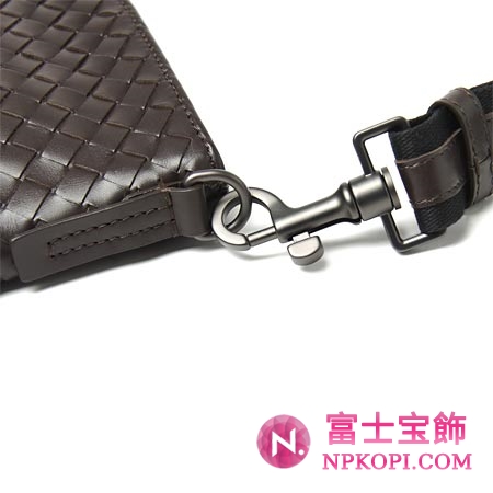 ボッテガヴェネタ/BOTTEGA VENETA/ レザーショルダーバッグ /チョコレートブラウン276357 v465c 2078